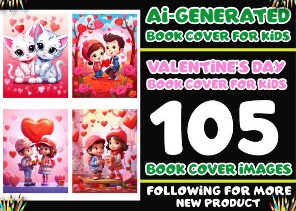 Download Valentine's Day Book Cover for Kids KDP - Book cover Collection