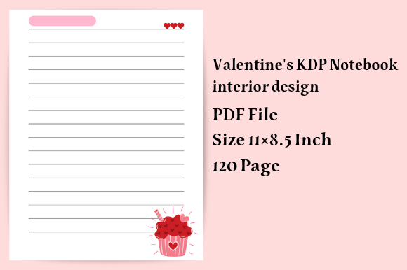 Download Valentine's Kdp Interior Design Notebook - Notebook Collection