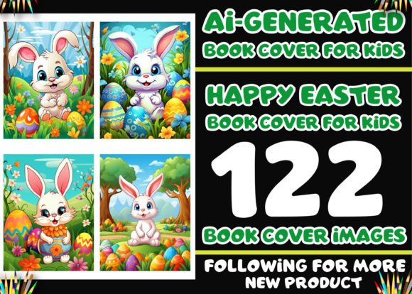 Download 122 Happy Easter Book Cover for Kids KDP - Book cover Collection