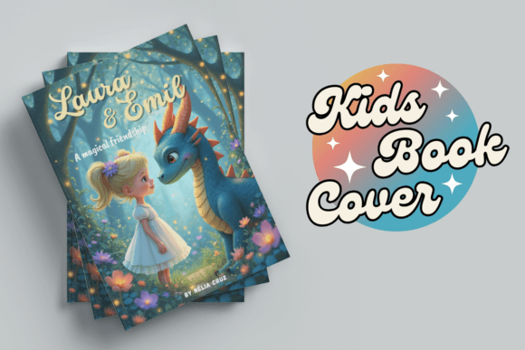 Download Kids Book Cover My Magical Dragon Friend - Book cover Collection
