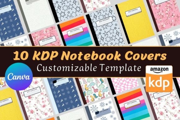 Download Composition Notebook Covers Bundle ⋆ KDP - Book cover Collection