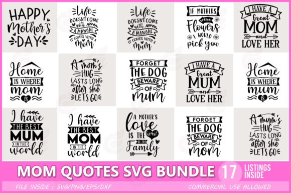 Download Funny Mom Quotes SVG Bundle - Mom quotes svg Collection