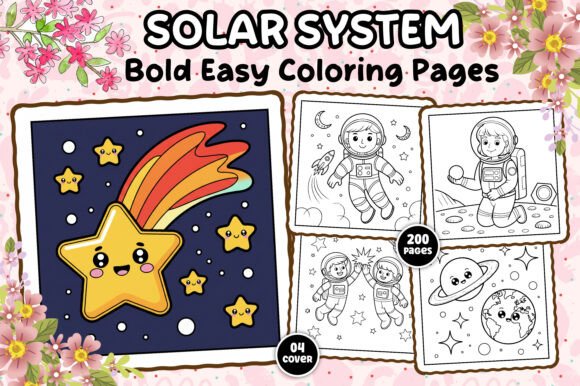 Download Solar System Coloring Pages for Kids - Premium Bundle