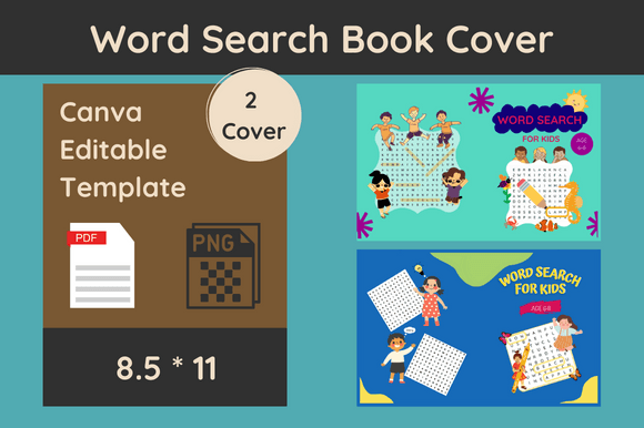 Download Word Search for Kids Book Cover - Book cover Collection